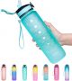 Sports Motivational Drinking Straw Water Bottle