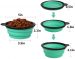 Silicone Bowl Pet Dog Cat Puppy Food Water Collapsible Travel Eating Dish
