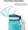 Sports Motivational Drinking Straw Water Bottle