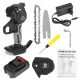 Doersupp Portable 4Inch Rechargable Mini Electric Chainsaw