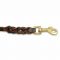 Genuine Leather Dog Leash for Medium Large Dogs Soft Braided Lead Pet Training